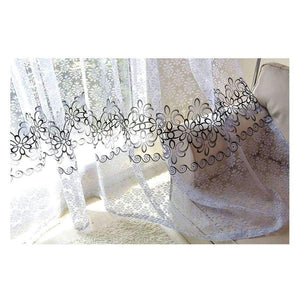 Planet Gates Floral sheer tulle window curtains for living room the bedroom modern tulle curtains for window curtain fabric blinds drapes