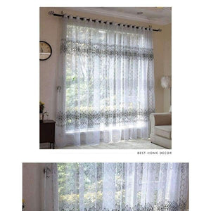 Planet Gates Floral sheer tulle window curtains for living room the bedroom modern tulle curtains for window curtain fabric blinds drapes
