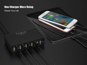Planet Gates FLOVEME 10 Ports USB Charger Smart Desktop Chargers for Smartphone and Tablets Mobile Phone Travel Charger Adapter EU/US Plug