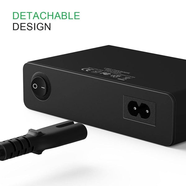 Planet Gates FLOVEME 10 Ports USB Charger Smart Desktop Chargers for Smartphone and Tablets Mobile Phone Travel Charger Adapter EU/US Plug