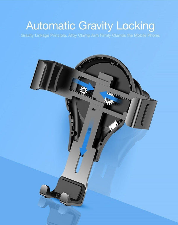 Planet Gates FLOVEME 10W Qi Car Wireless Charger For iPhone X 8 Samsung S8 S9 Fast Wireless Charging Gravity Car Mount Phone Holder Charger