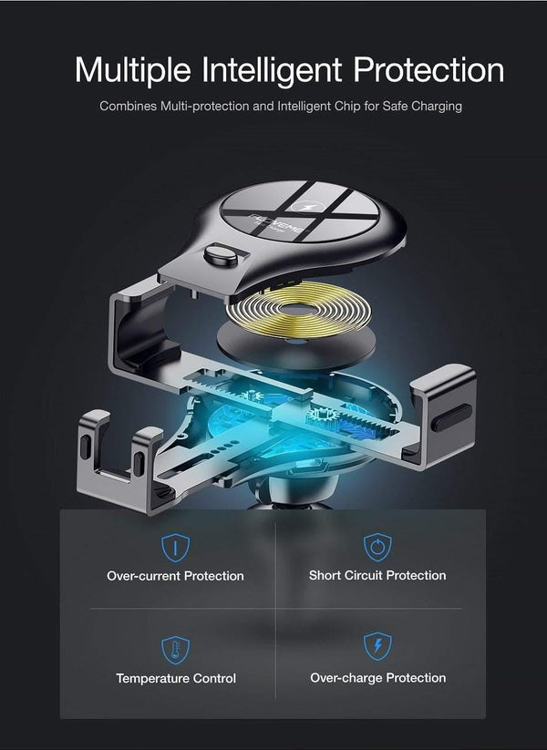 Planet Gates FLOVEME 10W Qi Car Wireless Charger For iPhone X 8 Samsung S8 S9 Fast Wireless Charging Gravity Car Mount Phone Holder Charger