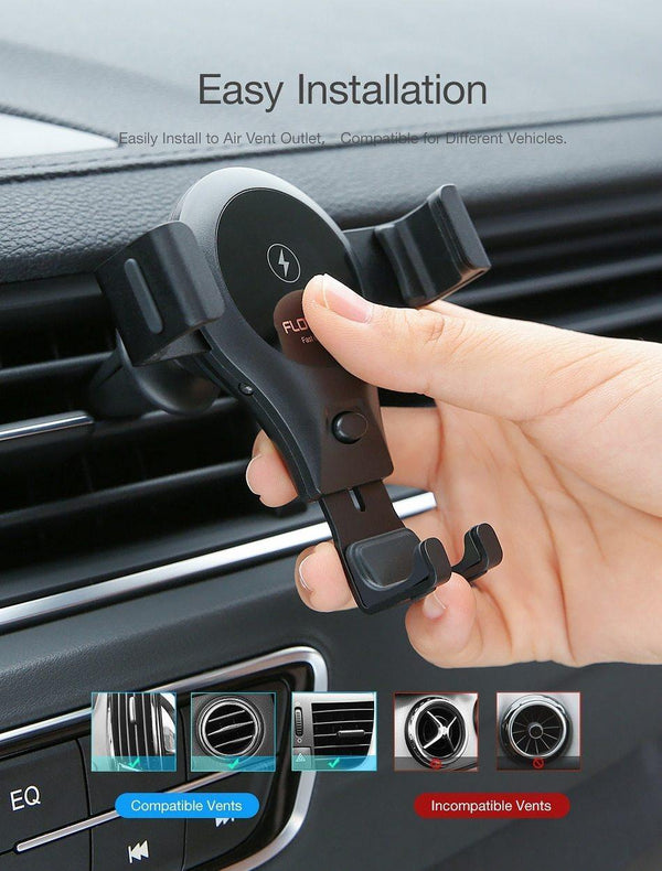 Planet Gates FLOVEME 10W Qi Car Wireless Charger For iPhone X 8 Samsung S8 S9 Fast Wireless Charging Gravity Car Mount Phone Holder Charger