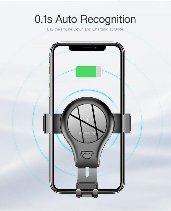 Planet Gates FLOVEME 10W Qi Car Wireless Charger For iPhone X 8 Samsung S8 S9 Fast Wireless Charging Gravity Car Mount Phone Holder Charger
