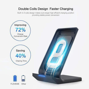 Planet Gates FLOVEME 10W Qi Wireless Charger For iPhone X XS Max XR 8 Plus USB Wireless Charging For Samsung S8 S10 S9 Note9 Charge For Phone