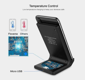 Planet Gates FLOVEME 10W Qi Wireless Charger For iPhone X XS Max XR 8 Plus USB Wireless Charging For Samsung S8 S10 S9 Note9 Charge For Phone