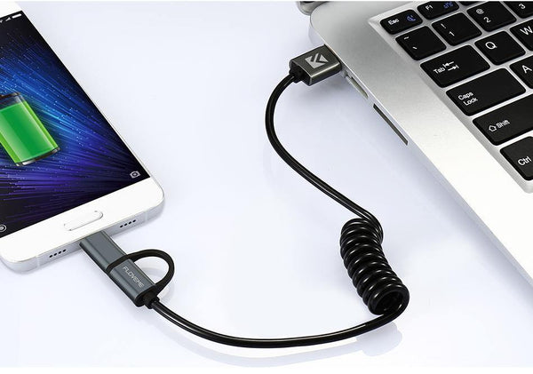 Planet Gates FLOVEME 2 in 1 Micro USB Cable Type C QC 3.0 USB-C Cable Fast Charger For Samsung Galaxy S8 Xiaomi 4X Android Mobile Phone Cabo