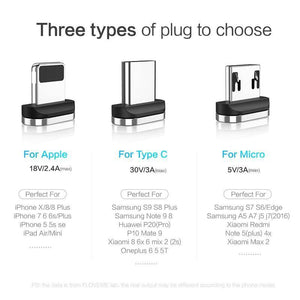 Planet Gates FLOVEME 3A Magnetic Cable Micro USB Type C Cable For iPhone 1M Fast Charging USB C Phone Magnet Charger For Samsung Xiaomi Cabo