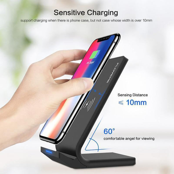 Planet Gates FLOVEME 5V/2A Wireless Charger For Samsung Galaxy S8 S7 S10 Note 8 9 Qi Wireless Charging Dock For iPhone X 8 XS MAX USB Charger