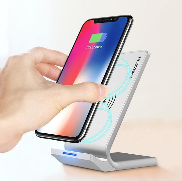 Planet Gates FLOVEME 5V/2A Wireless Charger For Samsung Galaxy S8 S7 S10 Note 8 9 Qi Wireless Charging Dock For iPhone X 8 XS MAX USB Charger