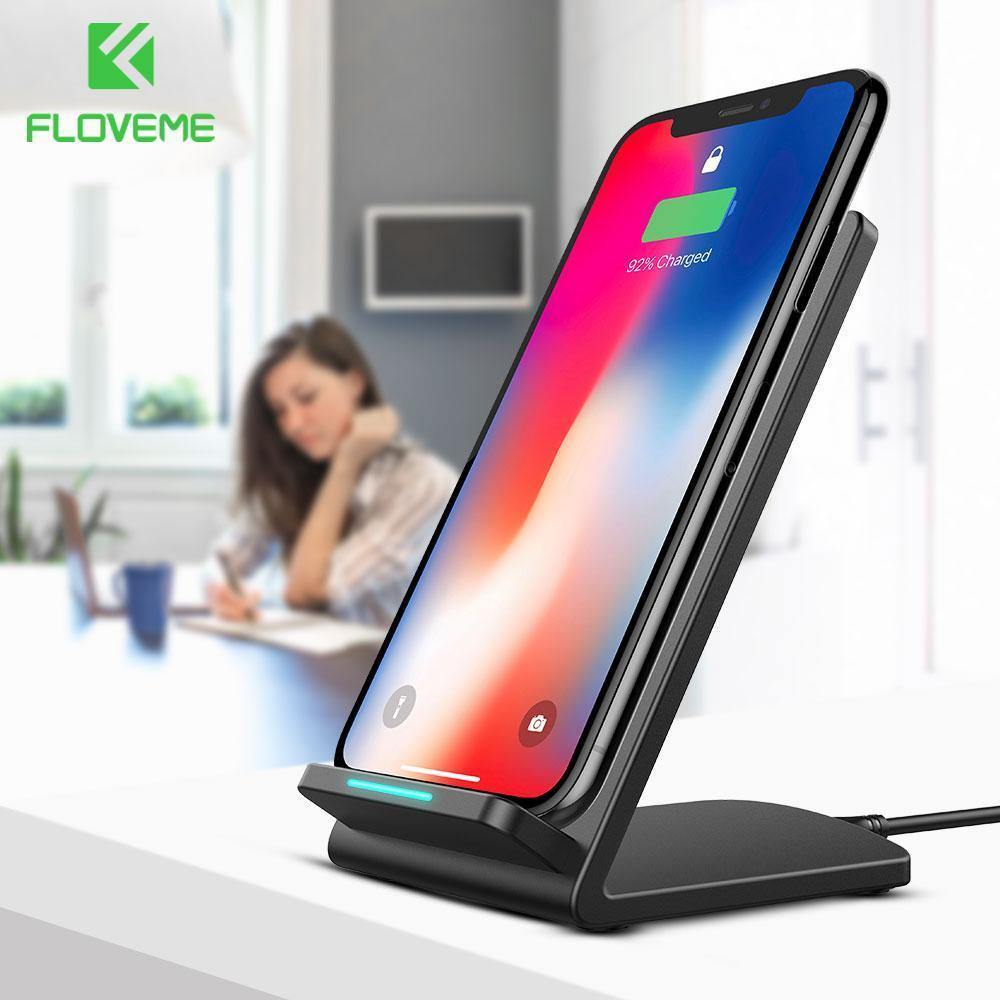Planet Gates FLOVEME 5V/9V Qi Wireless Charger For Samsung Galaxy S8 S7 S9 Note 8 For iPhone X 8 8 Plus Google Nexus 4/5 Fast Charging Dock