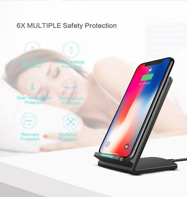Planet Gates FLOVEME 5V/9V Qi Wireless Charger For Samsung Galaxy S8 S7 S9 Note 8 For iPhone X 8 8 Plus Google Nexus 4/5 Fast Charging Dock