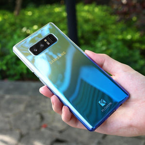 Planet Gates FLOVEME Aurora Blue Ray Phone Case For Samsung Galaxy S9 S9 Plus Ultra Thin PC Cover For Samsung S8 S6 S7 Edge Note 8 Cases Capa