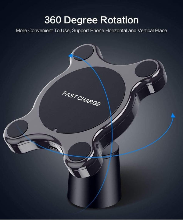 Planet Gates FLOVEME Car Qi Wireless Charger For iPhone X XS MAX Fast Charger Magnetic Car Phone Holder For Samsung Galaxy S9 S8 Plus Note 9