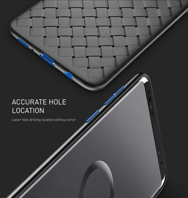 Planet Gates FLOVEME Case For Samsung Galaxy S9 Note 9 Luxury Grid Woven Ultra Thin Soft Silicone Cover For Samsung S9 Plus S10 Plus S10 S10e