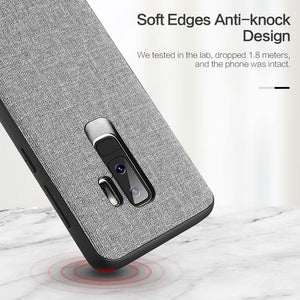 Planet Gates FLOVEME Cloth Texture Case For Samsung S8 S9 Galaxy S9 S8 Plus Luxury TPU Cover For Samsung S10 Plus S10e Note 9 8 S7 Edge Coque