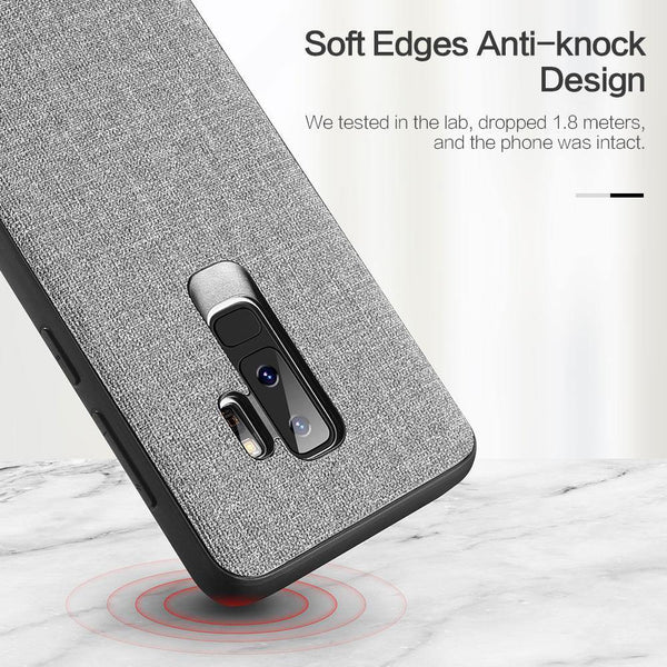 Planet Gates FLOVEME Cloth Texture Case For Samsung S8 S9 Galaxy S9 S8 Plus Luxury TPU Cover For Samsung S10 Plus S10e Note 9 8 S7 Edge Coque