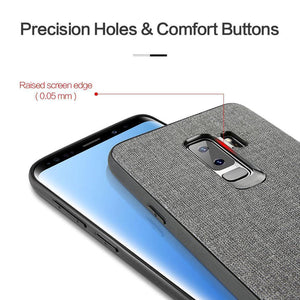 Planet Gates FLOVEME Cloth Texture Case For Samsung S8 S9 Galaxy S9 S8 Plus Luxury TPU Cover For Samsung S10 Plus S10e Note 9 8 S7 Edge Coque