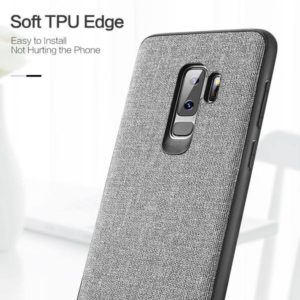 Planet Gates FLOVEME Cloth Texture Case For Samsung S8 S9 Galaxy S9 S8 Plus Luxury TPU Cover For Samsung S10 Plus S10e Note 9 8 S7 Edge Coque