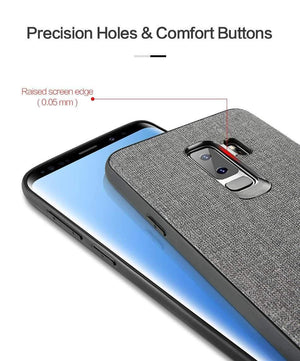 Planet Gates FLOVEME Cloth Texture Case For Samsung S8 S9 Galaxy S9 S8 Plus Luxury TPU Cover For Samsung S10 Plus S10e Note 9 8 S7 Edge Coque