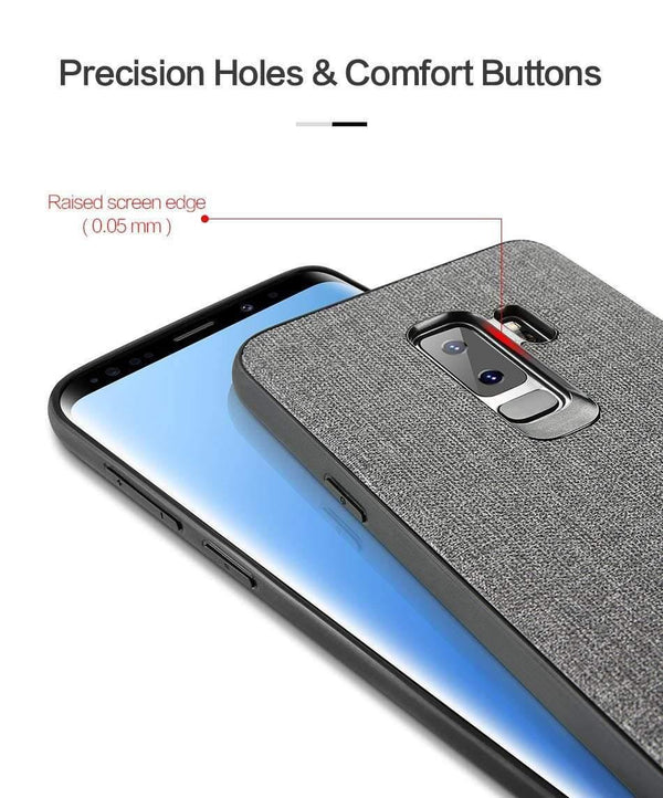 Planet Gates FLOVEME Cloth Texture Case For Samsung S8 S9 Galaxy S9 S8 Plus Luxury TPU Cover For Samsung S10 Plus S10e Note 9 8 S7 Edge Coque