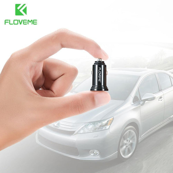 Planet Gates FLOVEME Dual USB Car Charger For Xiaomi mi 8 Lenovo z5 Universal 2.4A 5V Car-Charger For iPhone 7 7 Plus Phone Charger Adapter