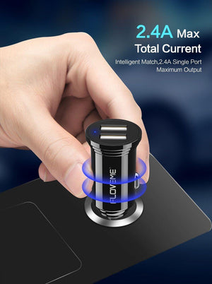 Planet Gates FLOVEME Dual USB Car Charger For Xiaomi mi 8 Lenovo z5 Universal 2.4A 5V Car-Charger For iPhone 7 7 Plus Phone Charger Adapter