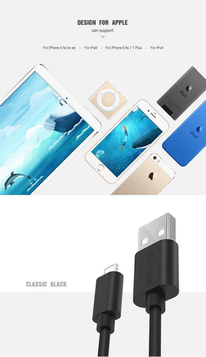 Planet Gates FLOVEME For iPhone 7 Lightning Cable USB Charging for iPhone Cables Mobile Phone Charger Cable For iPhone 5s 6 7 8 X iPad Air 2
