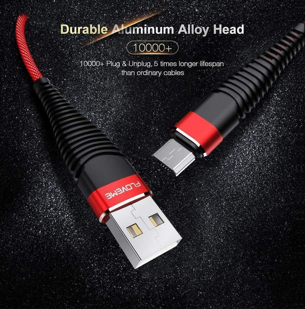 Planet Gates FLOVEME Hi-Tensile Micro USB Cable 1M Braided Data Sync 2A Charger Phone Cable For Samsung Galaxy S7 Edge S6 Xiaomi Note 4X Cabo
