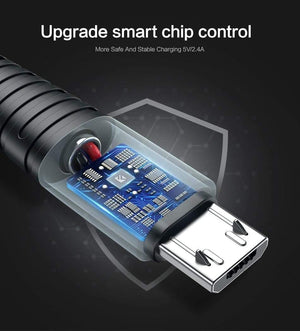 Planet Gates FLOVEME Micro Usb Cable 5v 2.4a Charging Data Fast Charger Cable For Samsung Xiaomi Phone Charger Cabel Microusb Cord Flat Wire