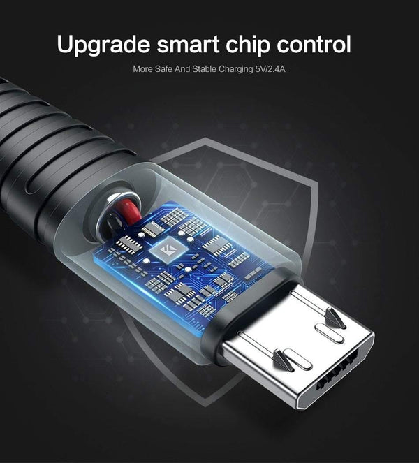 Planet Gates FLOVEME Micro Usb Cable 5v 2.4a Charging Data Fast Charger Cable For Samsung Xiaomi Phone Charger Cabel Microusb Cord Flat Wire