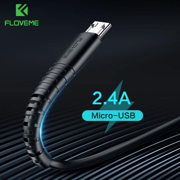 Planet Gates FLOVEME Micro Usb Cable 5v 2.4a Charging Data Fast Charger Cable For Samsung Xiaomi Phone Charger Cabel Microusb Cord Flat Wire