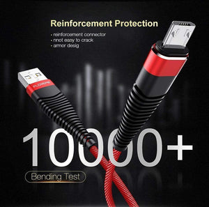 Planet Gates FLOVEME Micro USB Cable For Samsung S6 S5 1m 2m Hi-Tensile Nylon Data Sync Fast Charger Cabo Phone Cable For Xiaomi Android USB