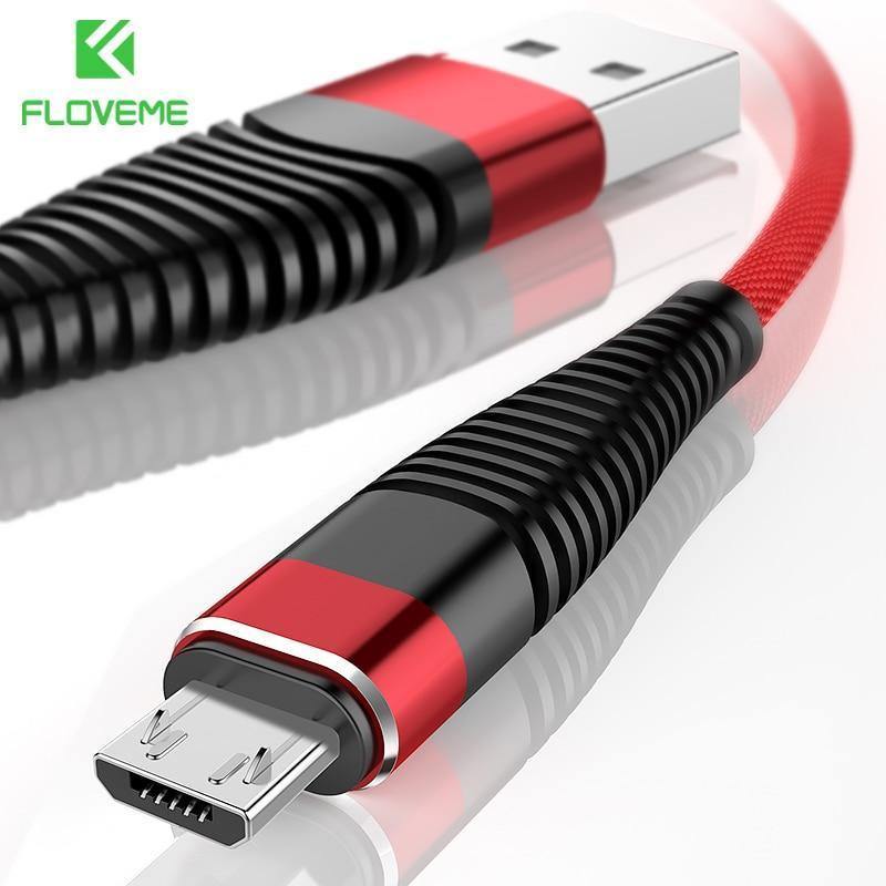 Planet Gates FLOVEME Micro USB Cable For Samsung S6 S5 1m 2m Hi-Tensile Nylon Data Sync Fast Charger Cabo Phone Cable For Xiaomi Android USB