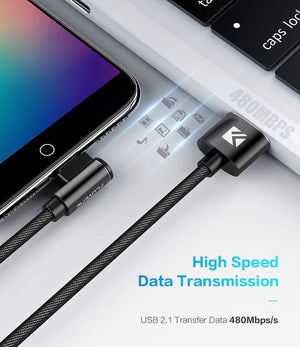 Planet Gates FLOVEME Micro USB Cable For Xiaomi Redmi 4X Note4 2.4A Fast Charging 1M L Shape Mobile Phone Charger Cable For Samsung S7 Huawei