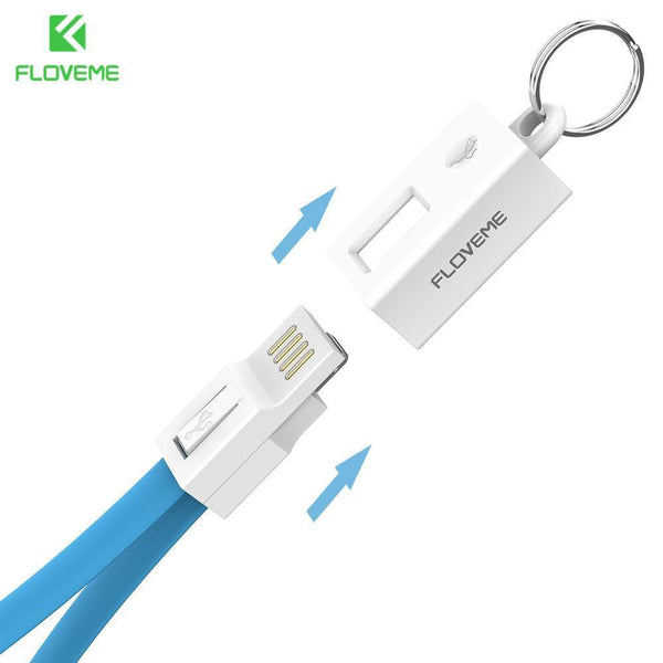 Planet Gates FLOVEME Portable Key Design Mini Micro USB Cable for Samsung Galaxy S7 Xiaomi Redmi 4x Phone Charger Cables Micro USB Data Cable