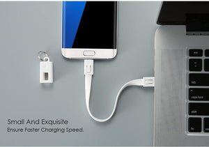 Planet Gates FLOVEME Portable Key Design Mini Micro USB Cable for Samsung Galaxy S7 Xiaomi Redmi 4x Phone Charger Cables Micro USB Data Cable