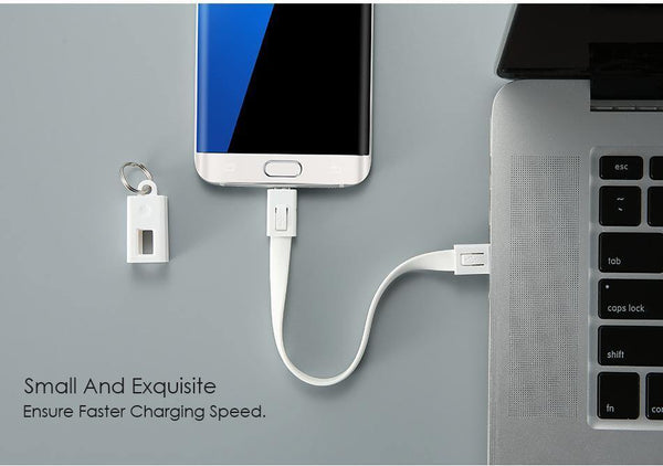 Planet Gates FLOVEME Portable Key Design Mini Micro USB Cable for Samsung Galaxy S7 Xiaomi Redmi 4x Phone Charger Cables Micro USB Data Cable