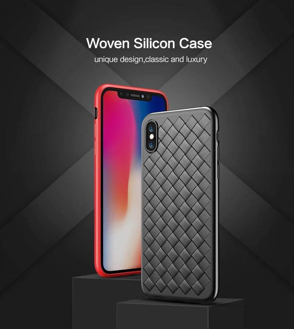 Planet Gates FLOVEME Super Soft Phone Case For iPhone 8 X XS Max Luxury Grid Cases For iPhone 6 6s 7 8 Plus XR XS Cover Silicone Accessories