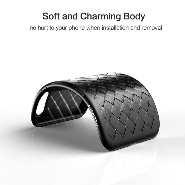 Planet Gates FLOVEME Super Soft Phone Case For iPhone 8 X XS Max Luxury Grid Cases For iPhone 6 6s 7 8 Plus XR XS Cover Silicone Accessories