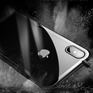 Planet Gates FLOVEME Tempered Glass Phone Case for iPhone X 10 , 0.7MM Protective Mobile Phone Cover Cases for iPhone 7 8 Plus 6 6s XS Max XR