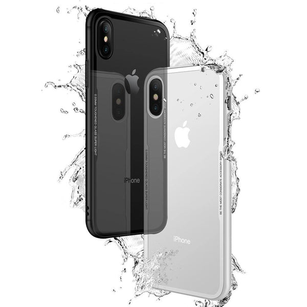 Planet Gates FLOVEME Tempered Glass Phone Case For iPhone X Xs Max Transparent Protective Glass Cases For iPhone Xs XR X Cover Coque Capinhas