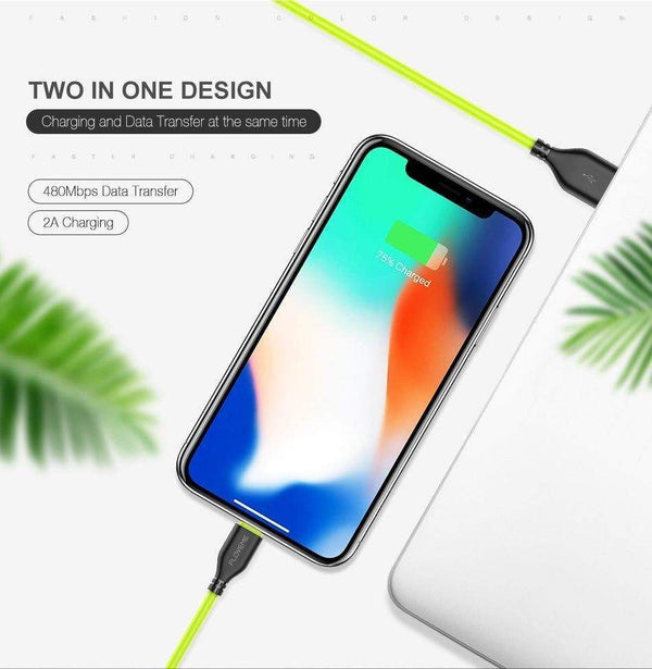 Planet Gates FLOVEME USB Cable for iPhone 7 8 X 2.2A Charging Sync 0.3m 1m Mobile Phone Cables For Apple iPhone 10 6 7 8 Plus 5s Charger Cabo