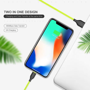 Planet Gates FLOVEME USB Cable for iPhone 7 8 X 2.2A Charging Sync 0.3m 1m Mobile Phone Cables For Apple iPhone 10 6 7 8 Plus 5s Charger Cabo