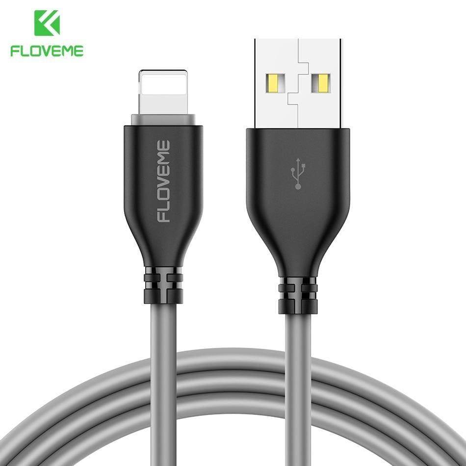 Planet Gates FLOVEME USB Cable for iPhone 7 8 X 2.2A Charging Sync 0.3m 1m Mobile Phone Cables For Apple iPhone 10 6 7 8 Plus 5s Charger Cabo