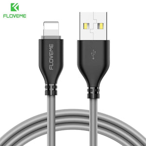 Planet Gates FLOVEME USB Cable for iPhone 7 8 X 2.2A Charging Sync 0.3m 1m Mobile Phone Cables For Apple iPhone 10 6 7 8 Plus 5s Charger Cabo