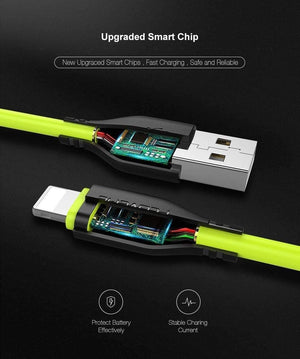 Planet Gates FLOVEME USB Cable for iPhone 7 8 X 2.2A Charging Sync 0.3m 1m Mobile Phone Cables For Apple iPhone 10 6 7 8 Plus 5s Charger Cabo