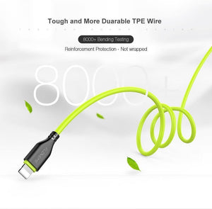 Planet Gates FLOVEME USB Cable for iPhone 7 8 X 2.2A Charging Sync 0.3m 1m Mobile Phone Cables For Apple iPhone 10 6 7 8 Plus 5s Charger Cabo