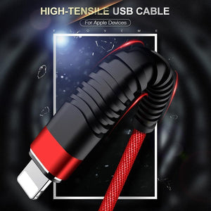 Planet Gates FLOVEME USB Cable for iPhone Xr Xs X 7 8 Plus 6 6s 5s se 1M/2M Hi-Tensile 2A Fast Charging Mobile Phone Cables Charger Data Cord