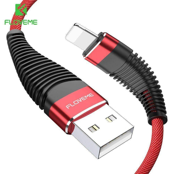 Planet Gates FLOVEME USB Cable for iPhone Xr Xs X 7 8 Plus 6 6s 5s se 1M/2M Hi-Tensile 2A Fast Charging Mobile Phone Cables Charger Data Cord